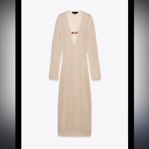 Zara Tan Knit Swim Coverup